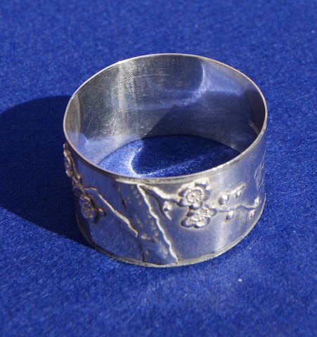 Napkin ring of sterling silver with engraving