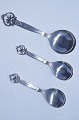 Serving spoons silver with steel