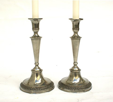 A pair of candle holders, tin
Manufactured in Copenhagen