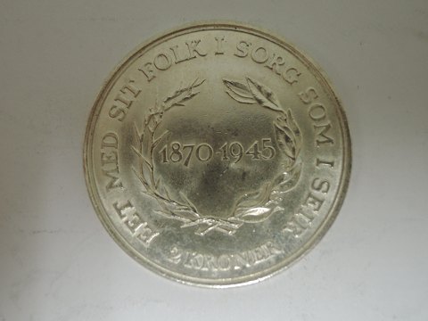 Danmark
Jubilæums mønt
2 kr
1945