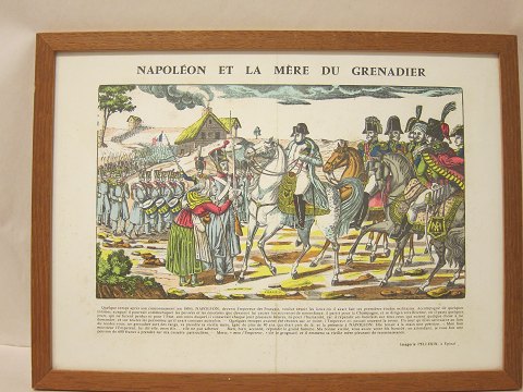 Druck, Napoleon mit Heer