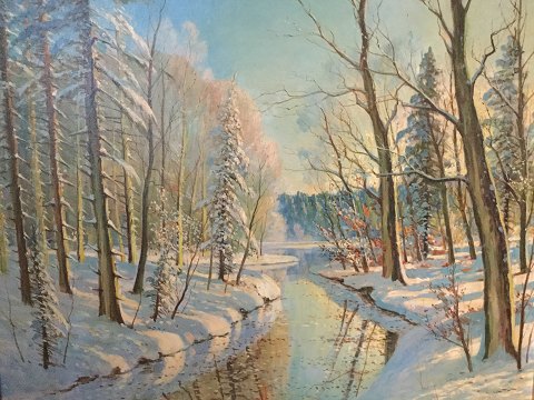 Winter Landscape. Carl Wennemoes
750,-DKK