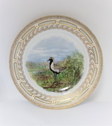 Royal Copenhagen. Fauna Danica. Dinner plate. Model # 240A - 3549. Diameter 25 
cm. (1 quality). Charadrius apricarius