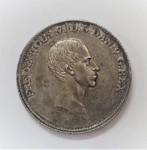Dänemark. Frederik Vl. Silbermünze. 1 Speciedaler 1839 WS. Schöne Münze
