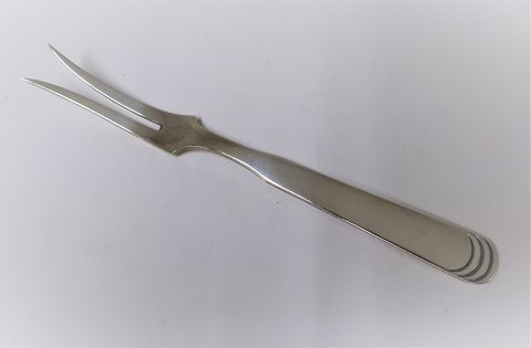 Hans Hansen. Silberbesteck (925). Arvesölv Nr. 15. Aufschnittgabel. Länge 15 cm.