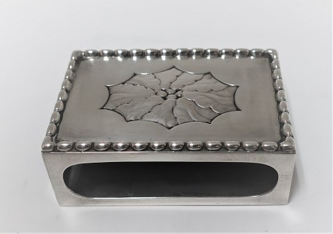 Georg Jensen. Silver (830) matchbox holder. For small matchbox. Length 6 cm. 
Produced 1915-1919.