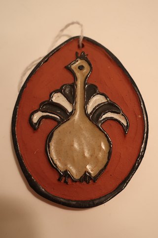 Tropfen - Pfau - Keramik von Hildegon, die berühmte Keramikerin aus Als in 
Südjütland
Die Keramik der Hildegon ist sehr begehrt besonders für viele Sammler
