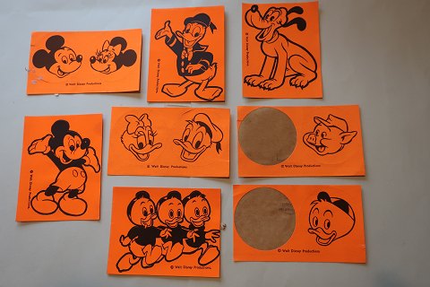 Für Sammler:
Werbung Marken
Disney Figuren
Aus Walt Disney Productions
Aus die 1900-Jahren
10 stk. 
In gutem Stande