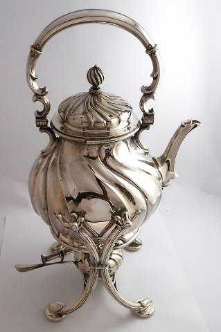 P. Hertz, Copenhagen. Silver tea kettle (830). Height 35 cm. Produced 1917