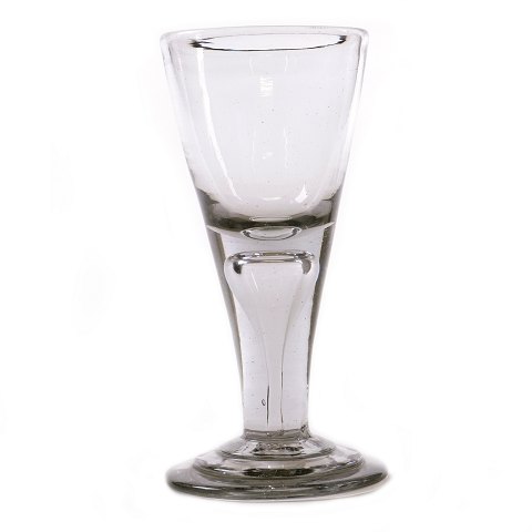 Norwegischer Nackte Jungfrau Glas von Nøstetangen 
Glaswerk um 1770. H: 18,6cm