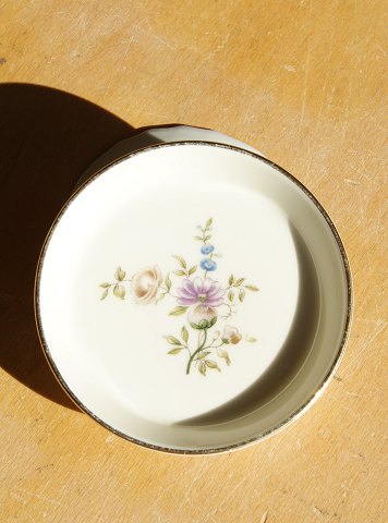 Frisenborg med guld porcelæn, sæt på 5 glasbakker nr. 2422, Ø 8cm 