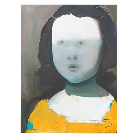 Cathrine Raben Davidsen, geb. 1972, Öl auf Leinen. Signiert und datiert 2002. Lichtmasse: 130x96cm