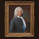 Aabenraa Antikvitetshandel präsentiert: Andreas Brünniche, 1704-69, Öl auf Leinen. Porträt des dänischen ...