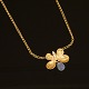 Per Borup: Halskette mit Schmetterling. 18kt Gold. L: 43cm