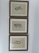3 Hundebilder von Cecil Aldrin (1870-1935), 
Vintage-Druck, Reproduktion, signiert im Druck