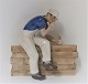 Bing & Grondahl. Porcelain figure. Carpenter. Model 2339. Height 23 cm. (1 
quality)