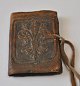 Antikes Notizbuch mit Ledereinband, 19. Jahrhundert.