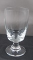 Almue clear glasses by Holmegaard, Denmark. Red wine or large white wine glasses 13cm