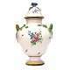 Aabenraa 
Antikvitetshandel 
presents: 
Polychrom 
decorated 
lidded faience 
vase. 
Marieberg, 
Sweden, circa 
1766-69. ...