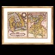Aabenraa 
Antikvitetshandel 
præsenterer: 
Ortelius 
Danmarkskort 
udgivet år 
1584. Mål med 
ramme: 50x64cm