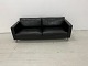 MH981 Spezial 3 
Pers. Sofa aus 
schwarzem 
Anilinleder und 
...