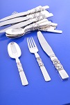 Scroll silver cutlery - ...