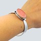 N. E. From; Bangle of sterling silver with rosa quartz