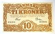 Dänemark. Banknote DKK 10 1930.