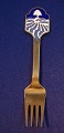 Antikkram 
presents: 
Michelsen 
Christmas fork 
1986 of Danish 
gilt sterling 
silver