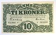 Dänemark. DKK 10 Banknote 1948 o. Qualität 1+