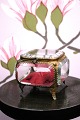 K&Co. presents: 
Antique 
French jewelry 
box in bronze 
with faceted 
glass and silk 
cushion at the 
bottom...