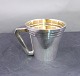 Christening mug on stand of Danish solid silver H 
6cms from about year 1870