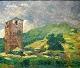 Dauteloup, Jean 19./20. Frankreich: Landschaft mit Turm.