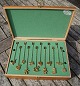 Antikkram 
presents: 
Georg 
Jensen Denmark 
Christmas 
decorations. 24 
different 
candle holders 
in gilded 
brass, ...