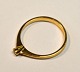 Ring aus 14 
Karat Rotgold 
mit Brillant, 
Dänemark des 
20. ...