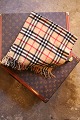 K&Co. presents: 
Vintage 
Berberrys - 
London pure 
cashmere scarf 
with classic 
Berberrys 
check...