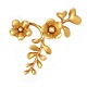 Aabenraa 
Antikvitetshandel 
präsentiert: 
Ole 
Lynggaard, 
Copenhagen, 
18kt Gold 
Blumenschliesse 
mit zwei ...