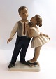Porzellanfabrik 
Lyngby. Mädchen 
und Junge. 
Modell 93. ...