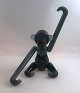 Holmegaard. Kay 
Bojesen 
schwarzer 
Glasaffe. Höhe 
20,5 cm.