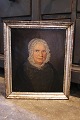 K&Co. 
præsenterer: 
Fint 
Empire kvinde 
portræt maleri 
, olie på 
lærred fra 
omkring 
1780-1840 i 
sølvramme...