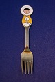 Michelsen 
Weihnachtsgabel 
1969 aus 
dänisch 
vergoldet ...