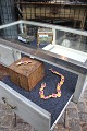 K&Co. presents: 
Old shop 
display case, a 
table display 
case in painted 
wood with glass 
on the top and 
on 3 sides...