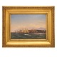 C. F. Sørensen, 1818-79, Öl auf Platte, Marinenmotiv signiert und datiert 5. 
Juni 1845. Lichtmasse: 23x33cm. Mit Rahmen: 29x39cm