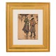 Paul Fischer, 
1860-1934, 
Wasserfarbe. 
Paar im Regen. 
...