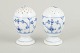 L'Art presents: Royal CopenhagenBlue Fluted Plain salt and pepper set, circa 1900.