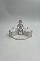 Danam Antik presents: Bing and Grondahl Art Nouveau Inkwell Set with Girl No. 1556