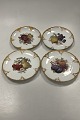 Danam Antik presents: Set of 12 German Furstenberg Fruit Plates in overglaze and gold