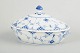 L'Art presents: Royal Copenhagen Blue Fluted Half Lace, lidded tureen.