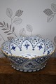 K&Co. presents: Antique Blue Fluted fruit bowl with openwork edge and gold trim. 1898-1923...
