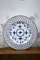 K&Co. presents: Antique Blue Fluted plate with openwork edge and gold rim.Dia.: 23cm.From 1893-1923...